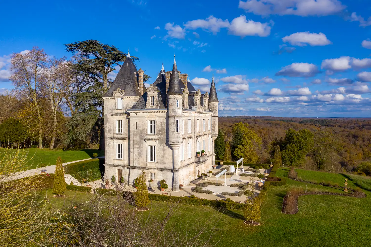 Side view of the castle