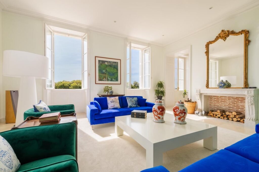 an elegant interior of chateau de lasfonds