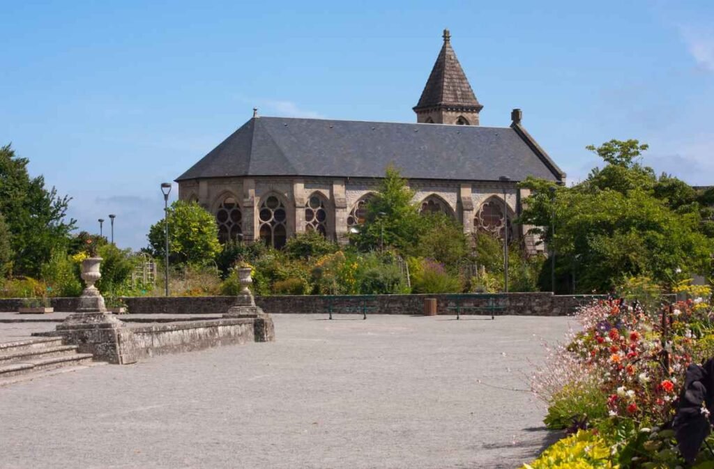 Church in a park of Limoges, France