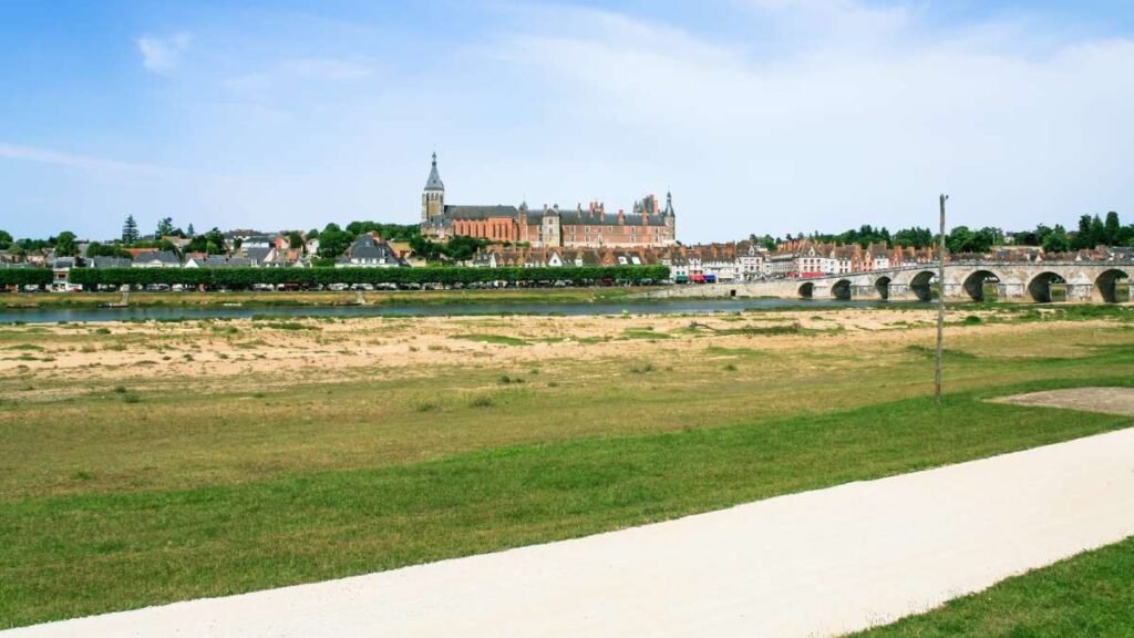 Valley of the Loire River on a summer day