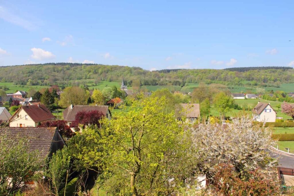 View of Torcy-le-Grand, a typical Normandy village